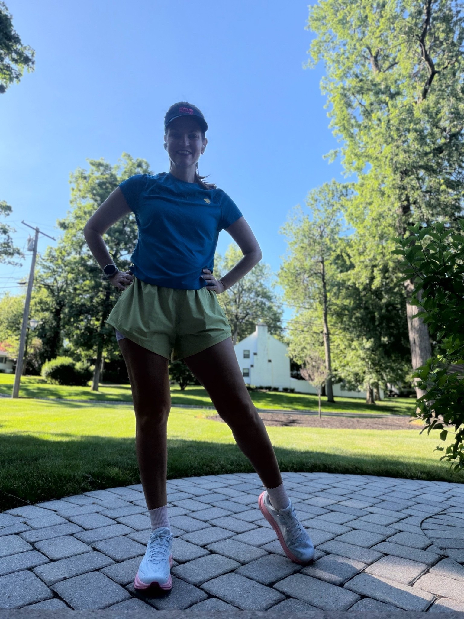 Early morning runs are made for the summertime — as are fall marathon runners! First try with these Emie shorts which fit like a dream. Loved! 🍋‍🟩🩳👏