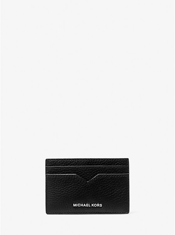 Hudson Pebbled Leather Card Case | Michael Kors US