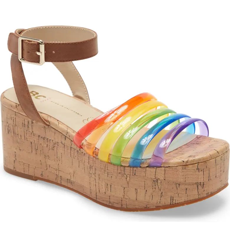 BC Footwear Sorry Not Sorry Platform Wedge Sandal (Women) | Nordstrom | Nordstrom