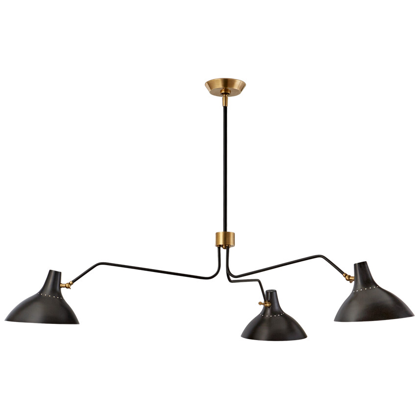 Charlton Large Triple Arm Chandelier | Visual Comfort