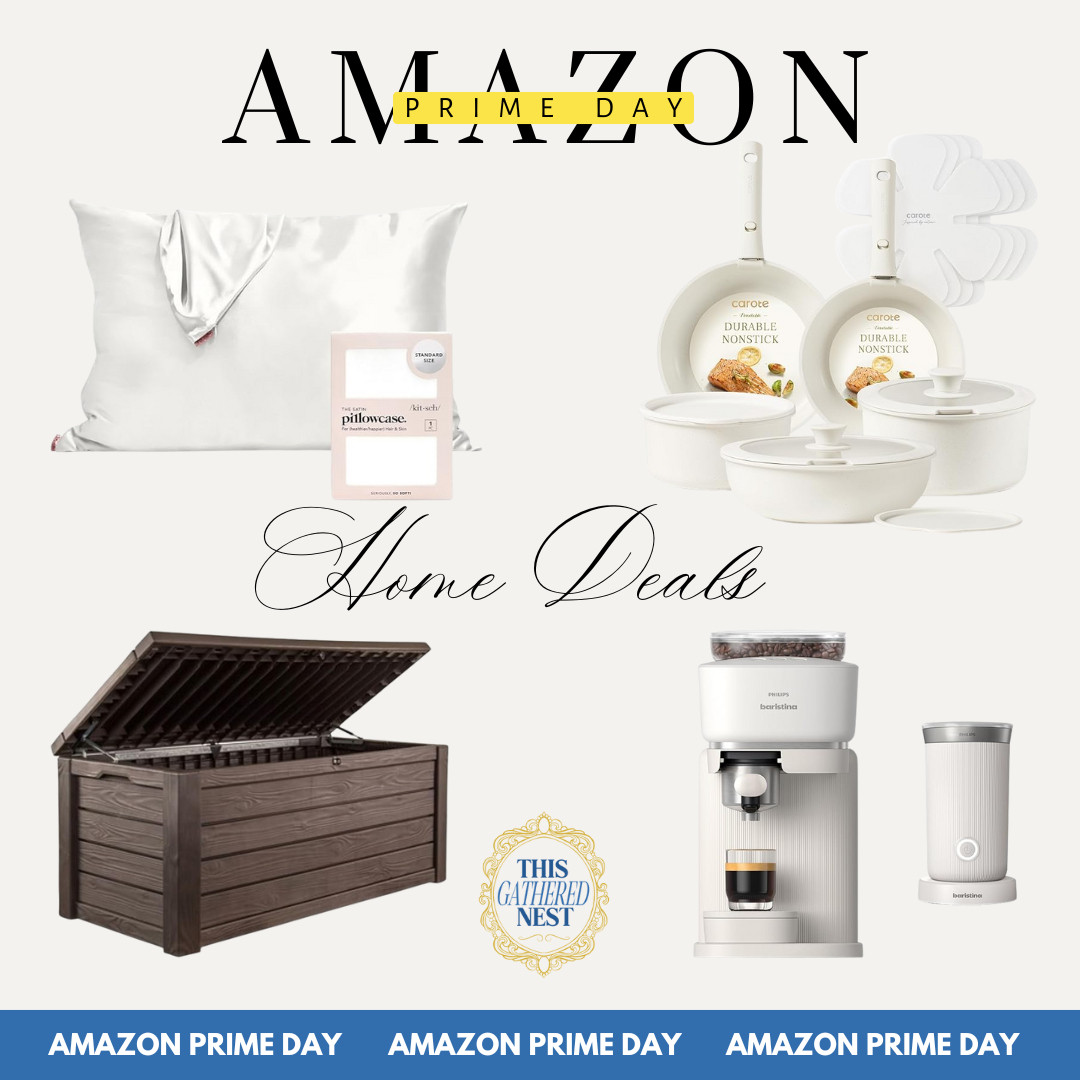 So many good finds that made it hard to narrow it down. You know I always recommend a silk pillowcase, these Carote pots and pans are INCREDIBLE, we have FOUR of these outdoor boxes on our property and use them for so many things! Lastly, an all-white espresso machine?! 😍 

 #LTKHome #LTKSaleAlert #LTKFamily