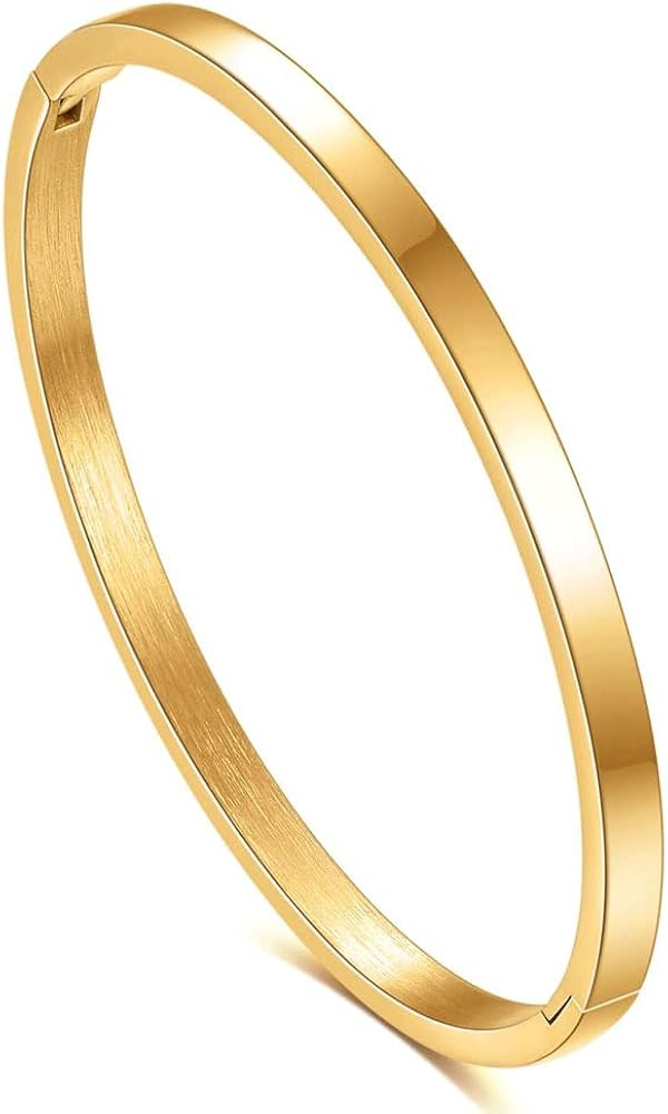 MYNENEY Rose Gold/Gold/Silver Womens Link Bracelets Stainless Steel Pave Cubic Zironia Simulate D... | Amazon (US)