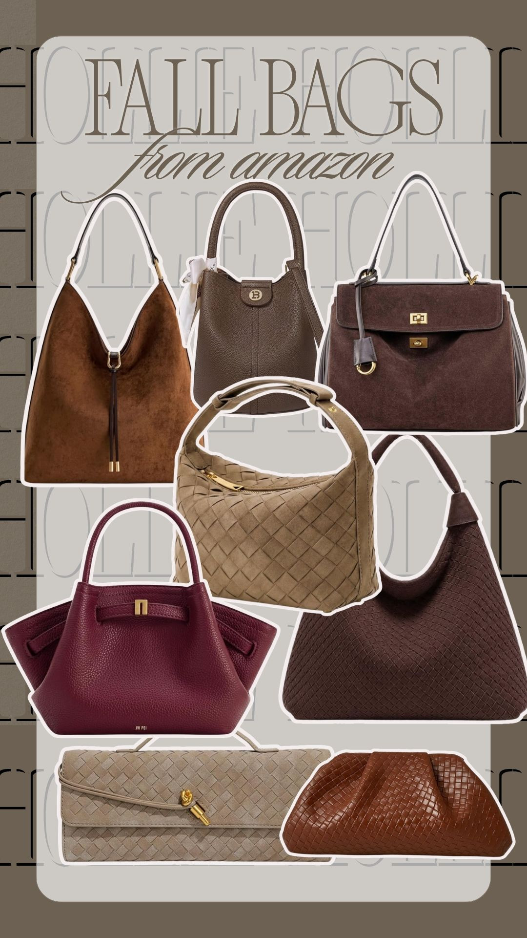 the cutest fall bags on amazon 👝🤎🍂 

 