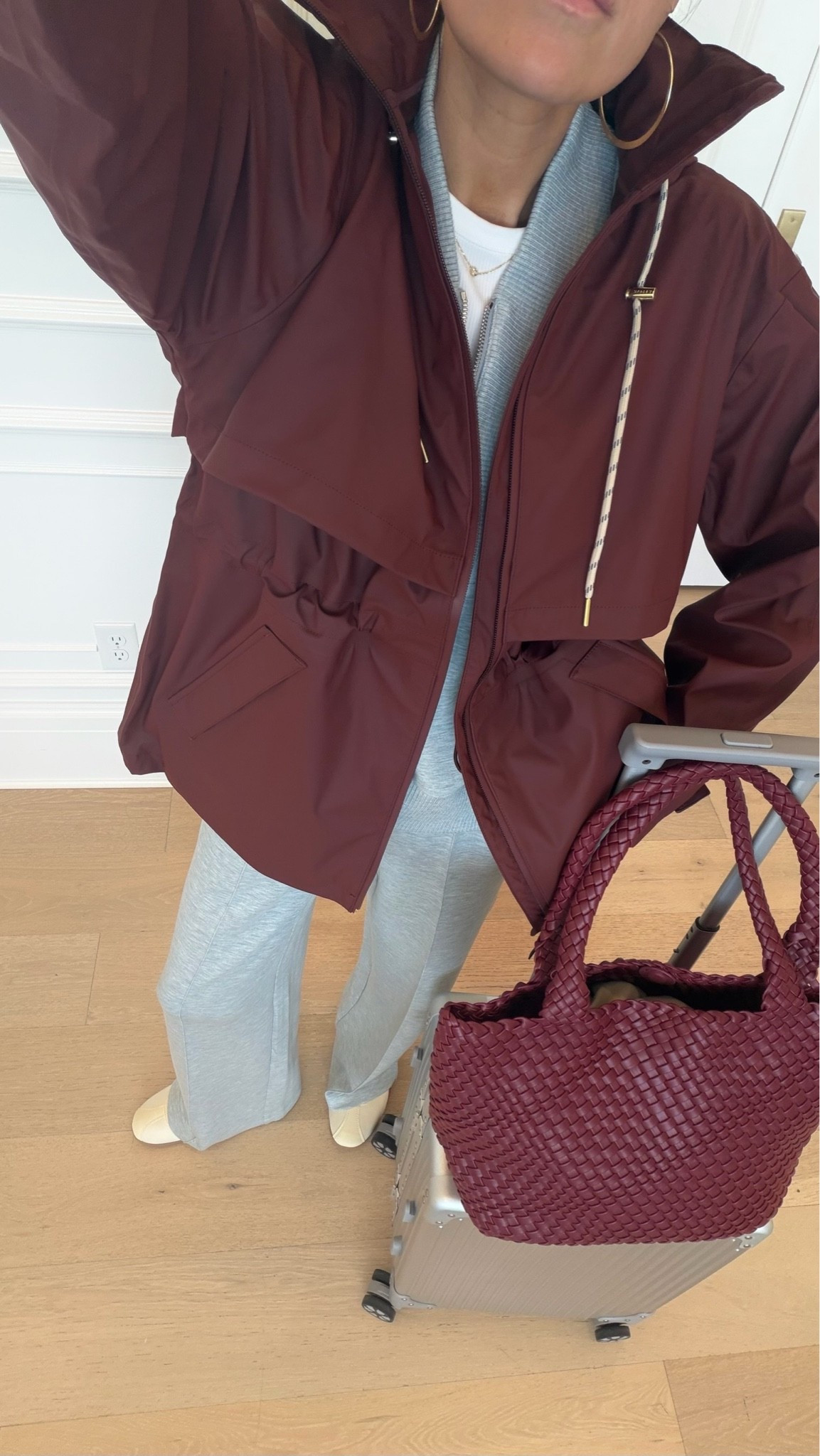 Comfy travel outfit - matching set and rain jacket from @Varley 

Airport outfit, airplane outfit, travel outfit, Varley set

#LTKootd #LTKOver40 #LTKTravel