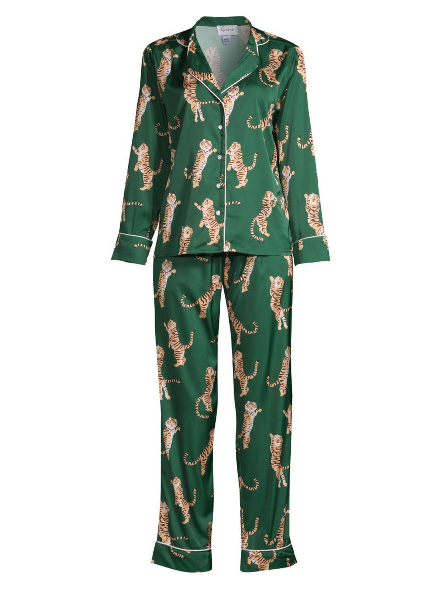 Averie Sleep Gwen Two-Piece Satin Pajama Set | Saks Fifth Avenue
