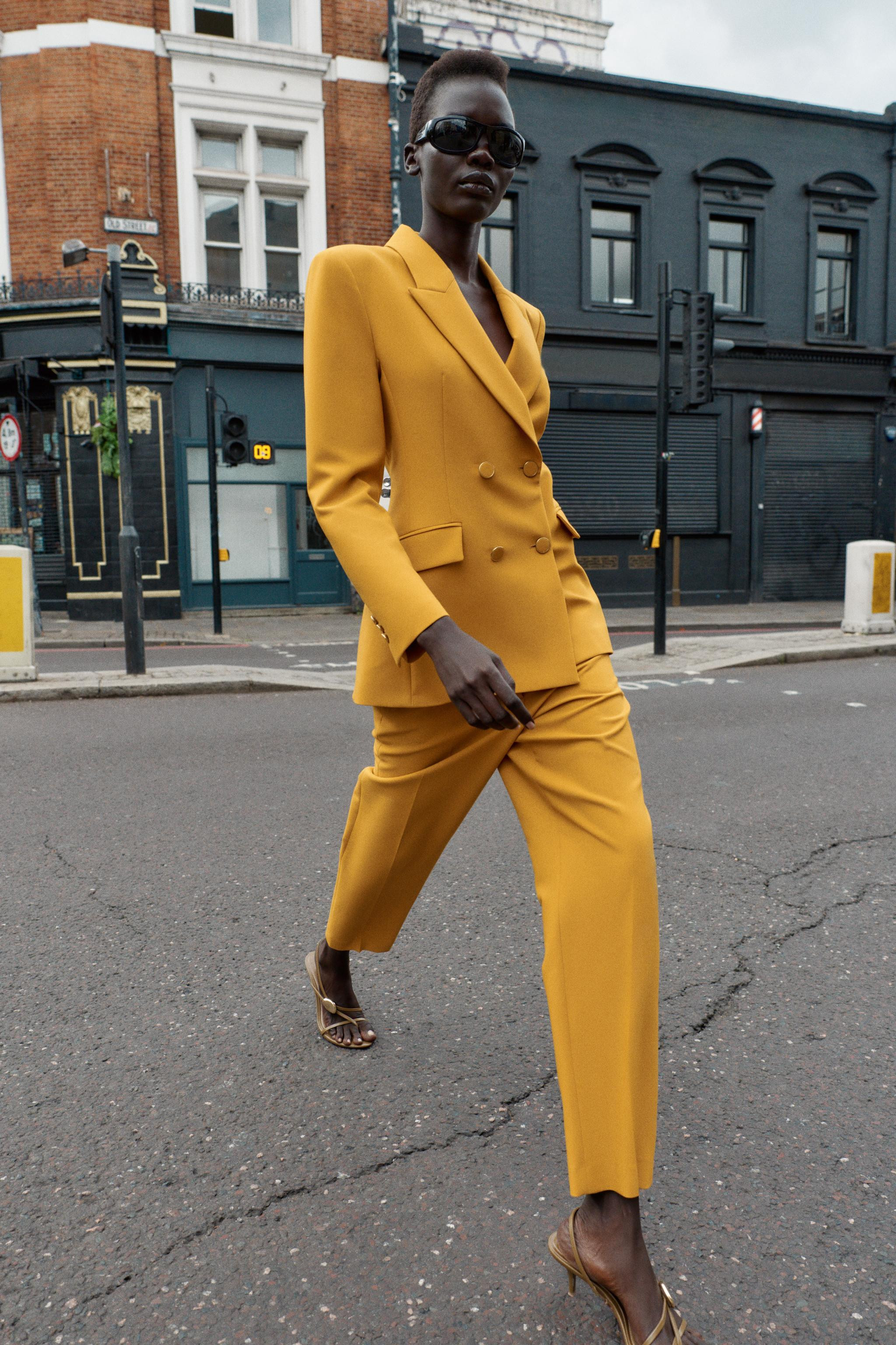 HIGH-WAISTED SLIM PANTS | Zara US