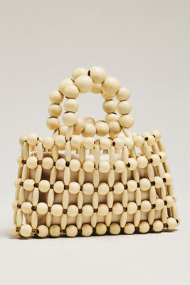 Wood Bead Top-Handle Mini Satchel | Anthropologie (US)