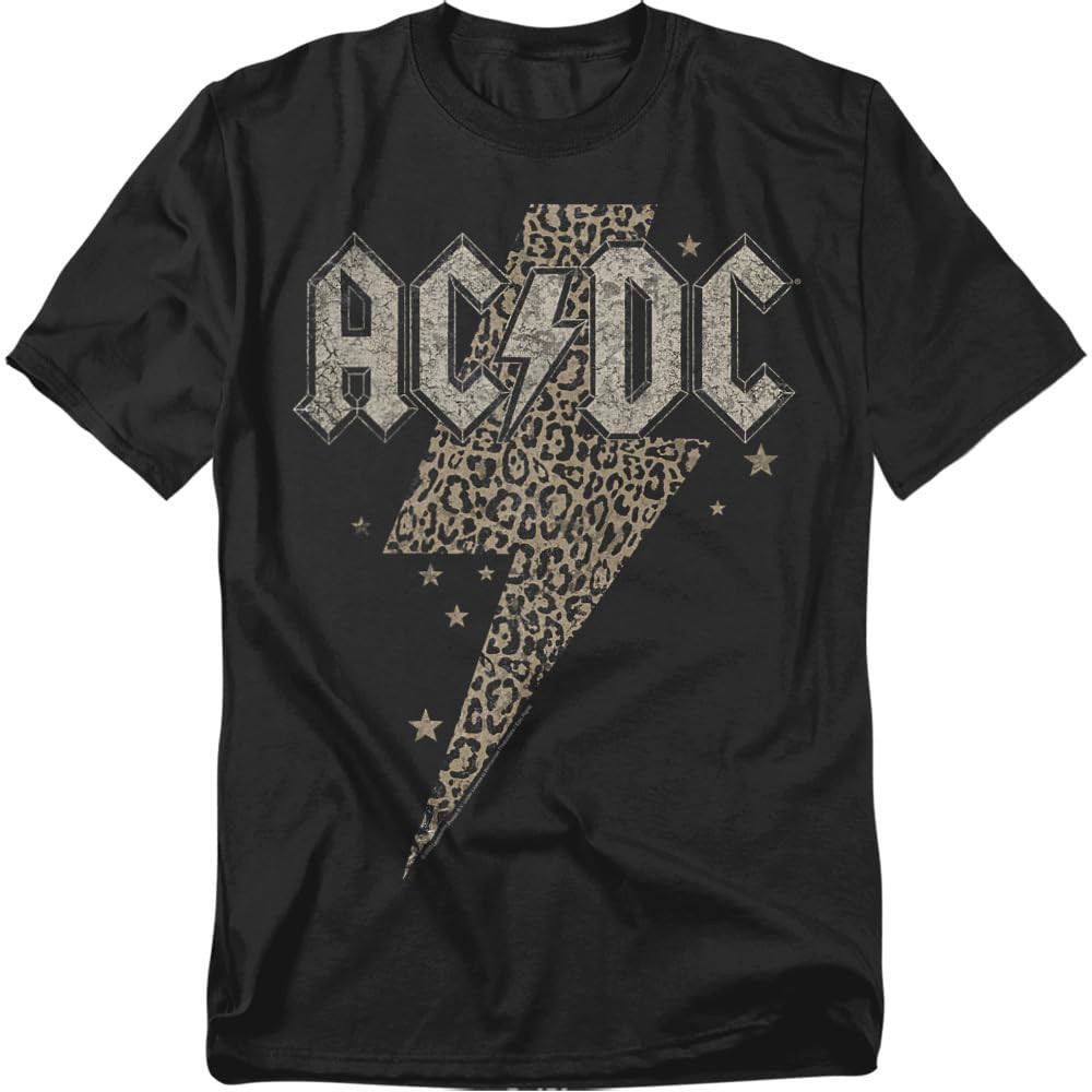 Popfunk ACDC Leopard Bolt Unisex Adult T Shirt | Amazon (US)
