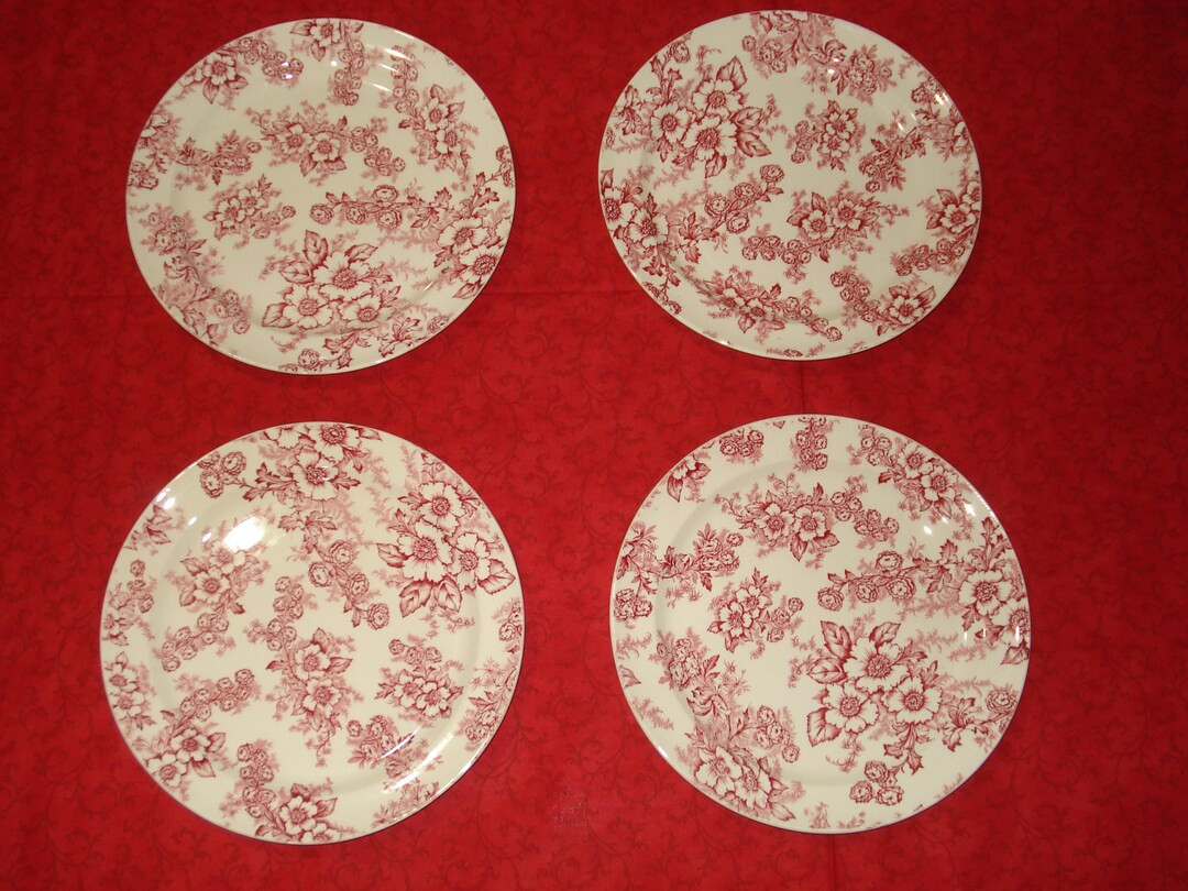 Red Transferware Dishes/four Available/dogwood/taylor, Smith, Taylor/usa/1940's - Etsy | Etsy (US)