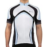 Tiekoun Men's Cycling Jerseys Tops Biking Shirts Short Sleeve Bike Clothing Full Zipper Bicycle Jack | Amazon (US)