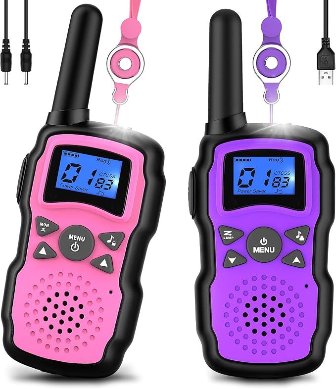 Wishouse Walkie Talkies for Kids Rechargeable with USB Charger 6000mAh Battery,Outdoor Camping Ga... | Amazon (US)