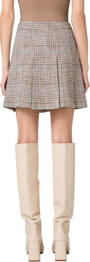 Akris punto Pleated Glen Plaid skirt | Nordstrom | Nordstrom
