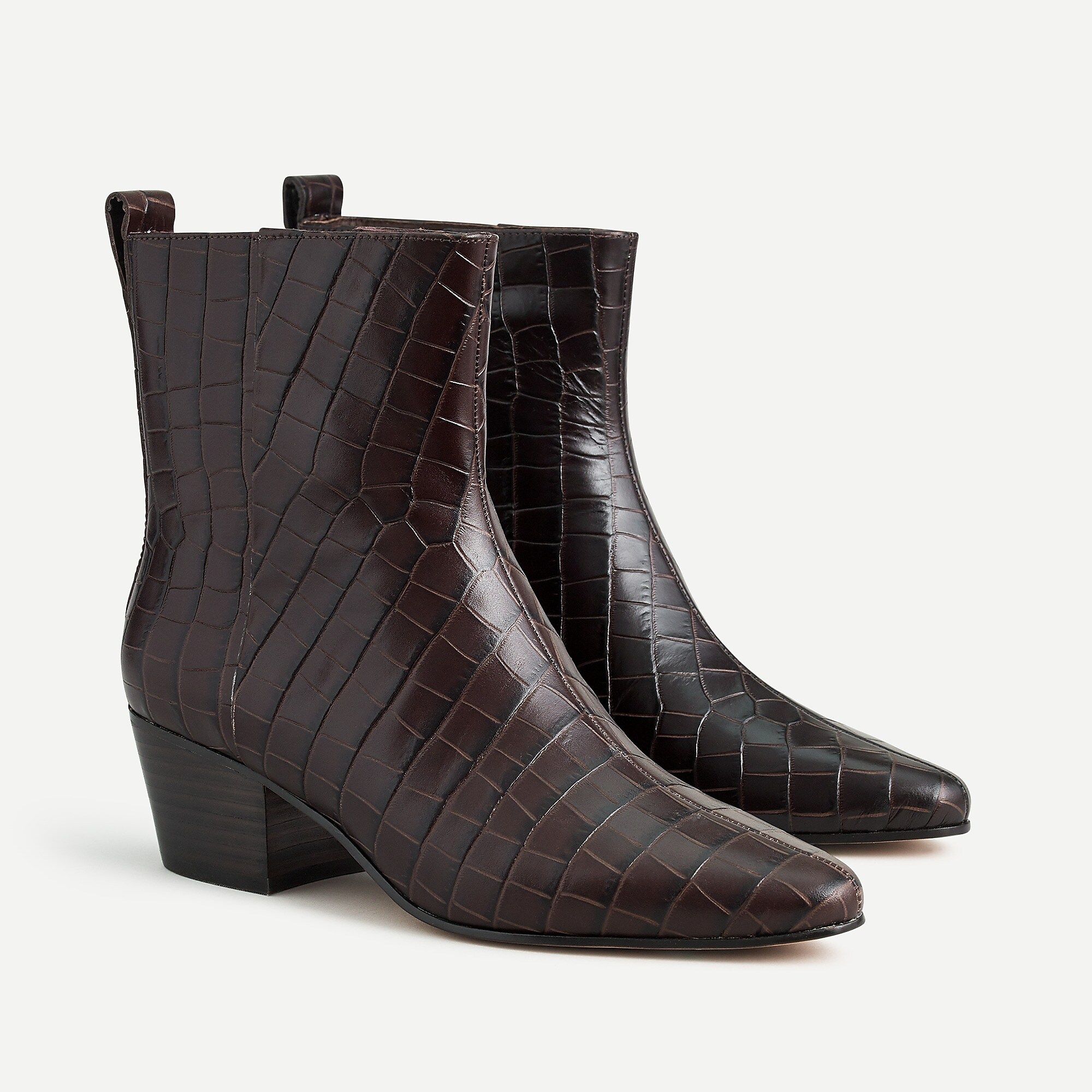 Leather western boots | J.Crew US
