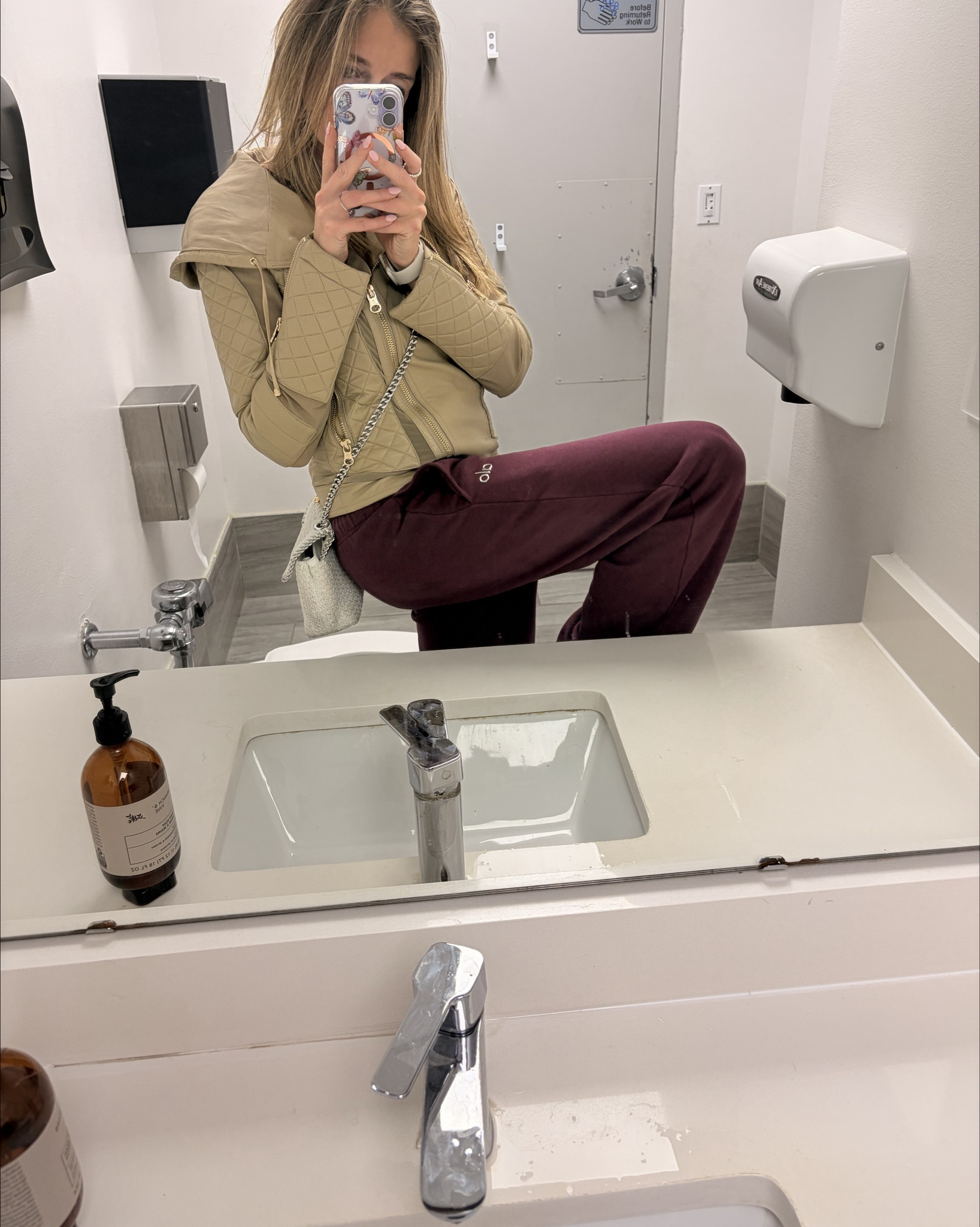 Fall color of the season: Burgundy. 
Love these lounge pants for running errands! 

#LTKTravel #LTKSeasonal #LTKActive