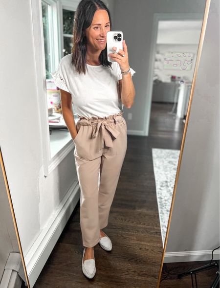 Teacher outfit by a teacher 👩🏻‍🏫 best work pants I have in 4 colors now. Wearing a small. 

Teacher style. Work outfit. Workwear. Affordable style.

#LTKworkwear #LTKFind #LTKunder50