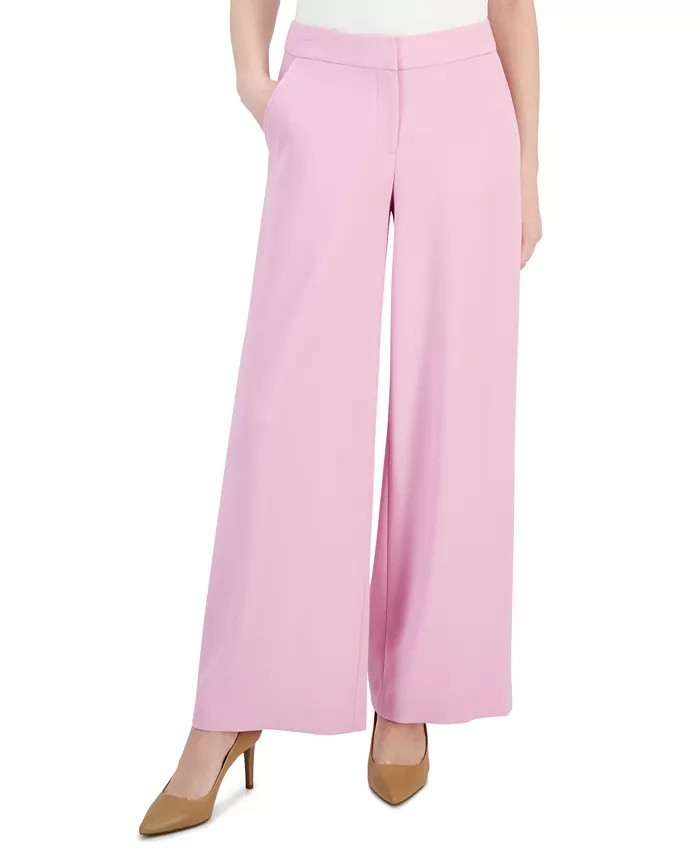 Tahari ASL Women's Mid-Rise Wide-Leg Career Pants - Macy's | Macy's