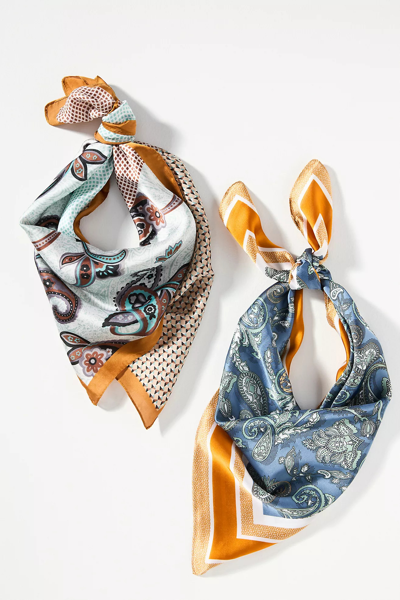 Patterned Hair Scarves, Set of 2 | Anthropologie (US)