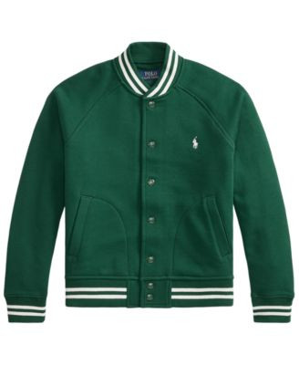 Polo Ralph Lauren Boys' 8-20 Seasonal Fleece-Raglan Jacket - Hunter Green/c8154 | Macy's
