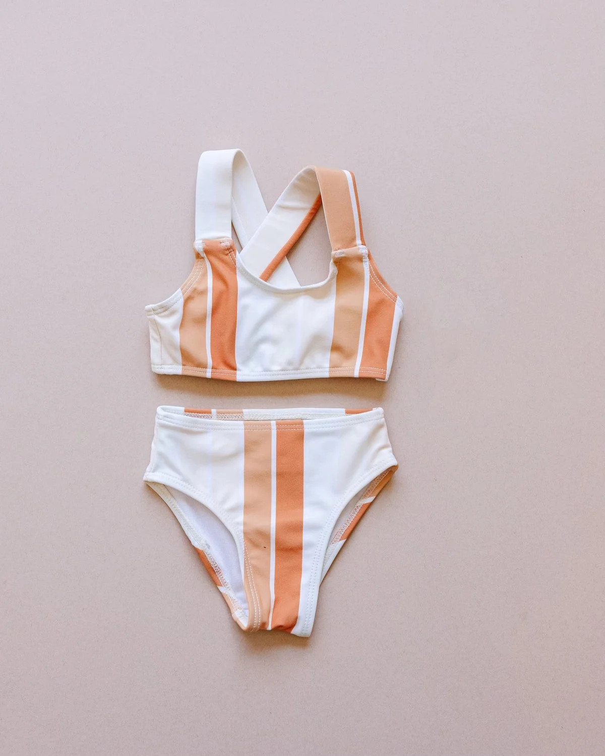 Baby and Toddler High Waisted Bikini | Retro Stripe | Walmart (US)