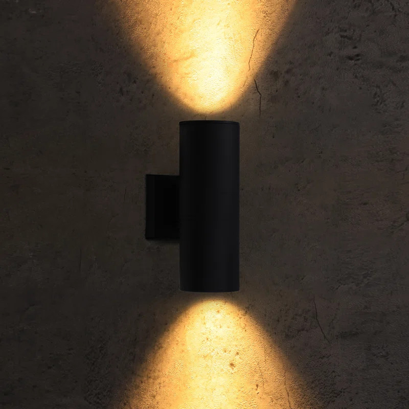 Milanka Round Up Down Outdoor Armed Sconce Waterproof | Wayfair North America