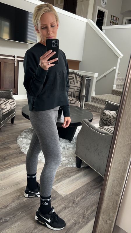 Activewear for days. 
Loving the black and gray combo. 
My sweatshirt is sold out but I linked similar options  

#nike
#alo
#aloyoga 
#lululemon 
#athleticwear
#ltkfit
#sweepstakes

#LTKstyletip #LTKFestival #LTKunder100