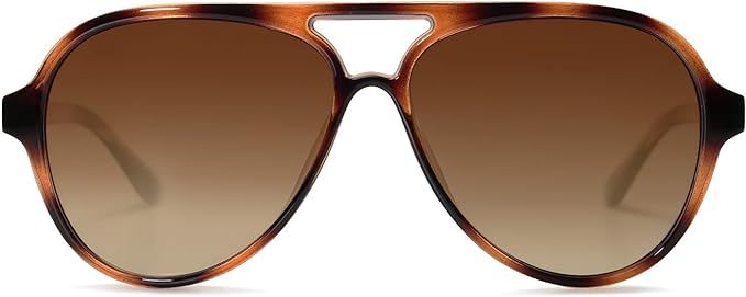 SOJOS Retro Polarized Aviator Sunglasses Womens Mens Classic Double Bridge Sun Glasses SJ2201    ... | Amazon (US)