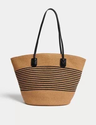 Straw Striped Tote Bag | Marks & Spencer (UK)