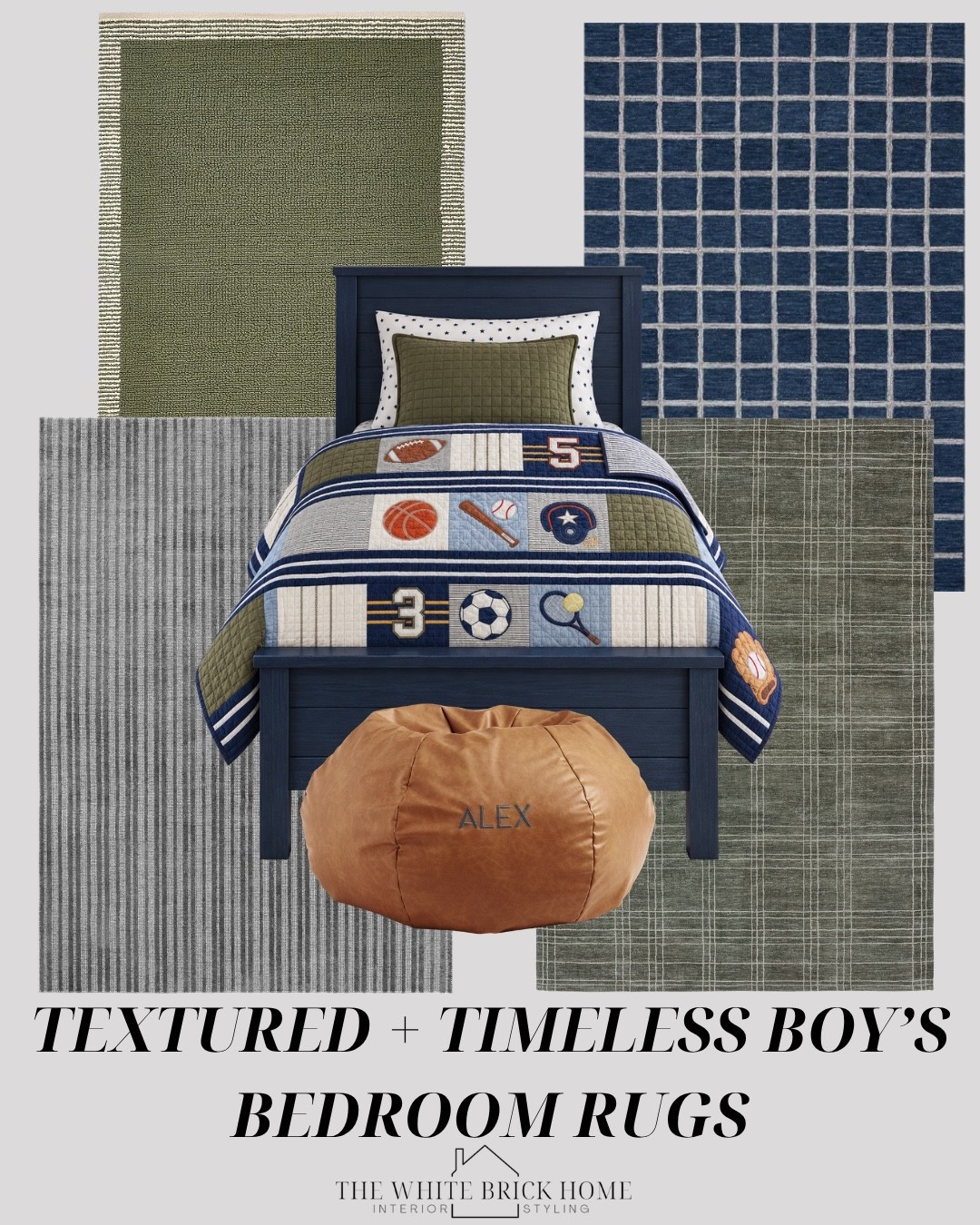 Neutral rugs for a boys bedroom that focus on texture - these rugs will be perfect to mix and match tones of blues and grays for years to come! 

Boys room, boys bedroom, kids room, kids bedroom, boys room decor, boys room ideas, boys room rug, area rug, boys room bedding, boys room bean bag, boys room bed, boys room decor ideas, bedroom, kids room, sports bedroom, sports themed room, bedroom, boys room finds, home decor, pottery barn kids, home decor, wayfair, pottery barn boys room

#LTKHome #LTKmomlife #LTKKids
