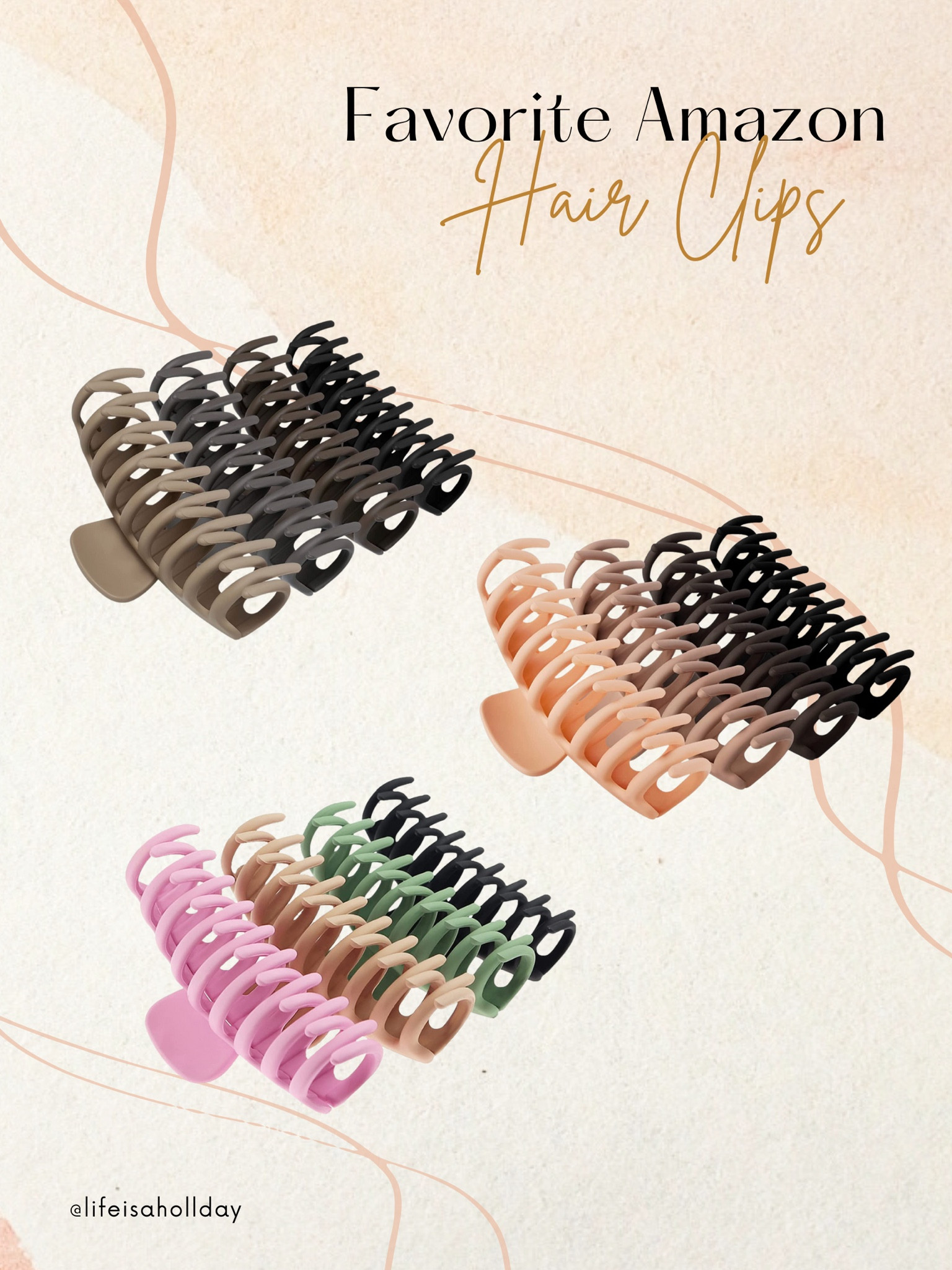 My absolute favorite claw clips on Amazon - they actually hold my hair up & are super good quality for the cheap price point! #Amazon #clawclips #hairclips #hairaccesories #Amazonfind #beauty #hair #Amazonbeauty 

#LTKstyletip #LTKFind #LTKbeauty