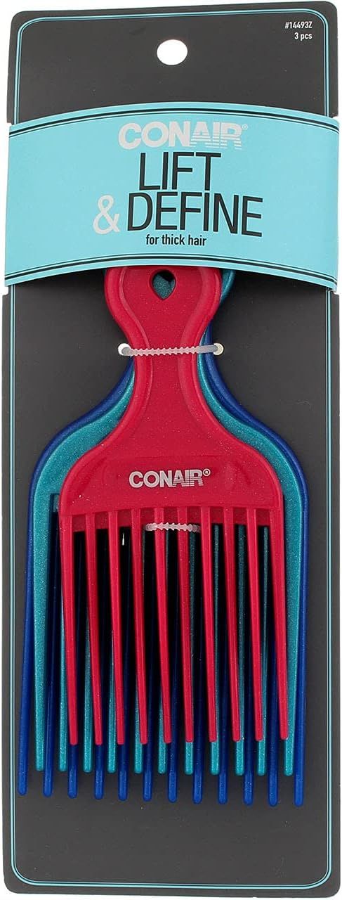 Conair 14493z 3 Piece Pro Styling Hair Lift Combs, 3.2 Ounce | Amazon (US)