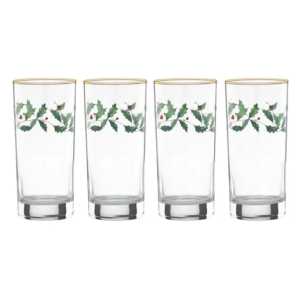 Holiday 12 oz. Highball Glass (Set of 4) | Wayfair North America