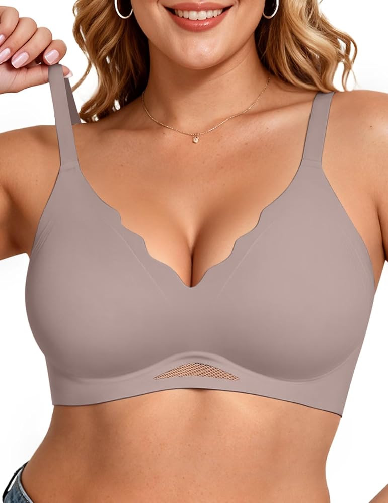 Vertvie Jelly Bras for Women No Underwire Supportive | Amazon (US)