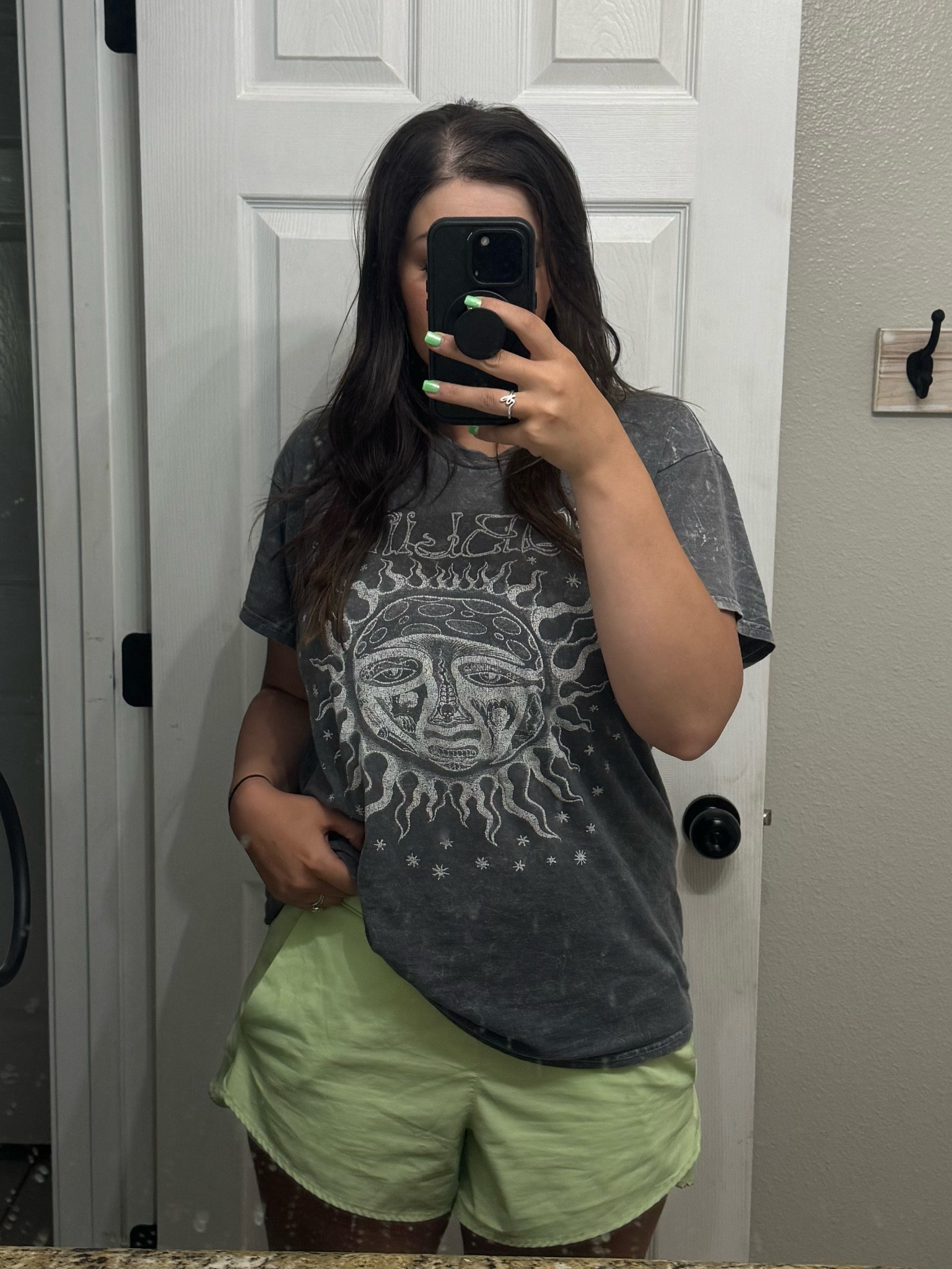 Band tee / athletic lounge wear / summer outfit 