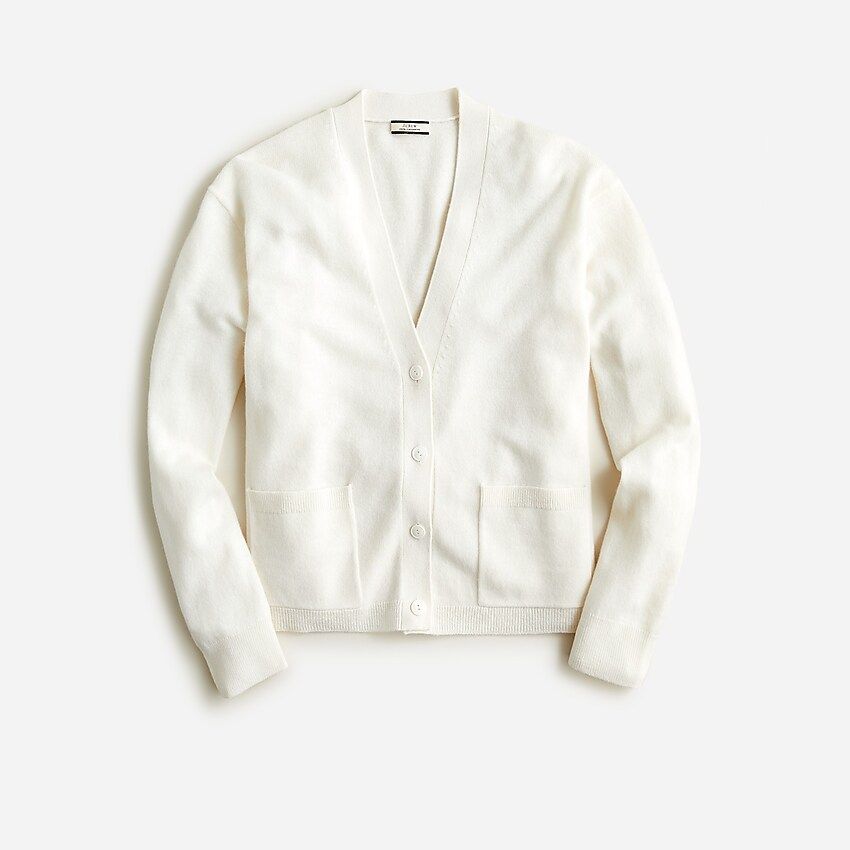 Cashmere patch-pocket cardigan sweater | J.Crew US