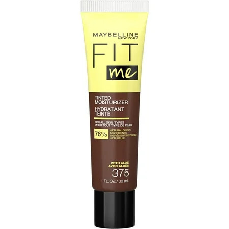 Maybelline Fit Me Tinted Moisturizer, Natural Coverage, Face Makeup, 375, 1 oza | Walmart (US)