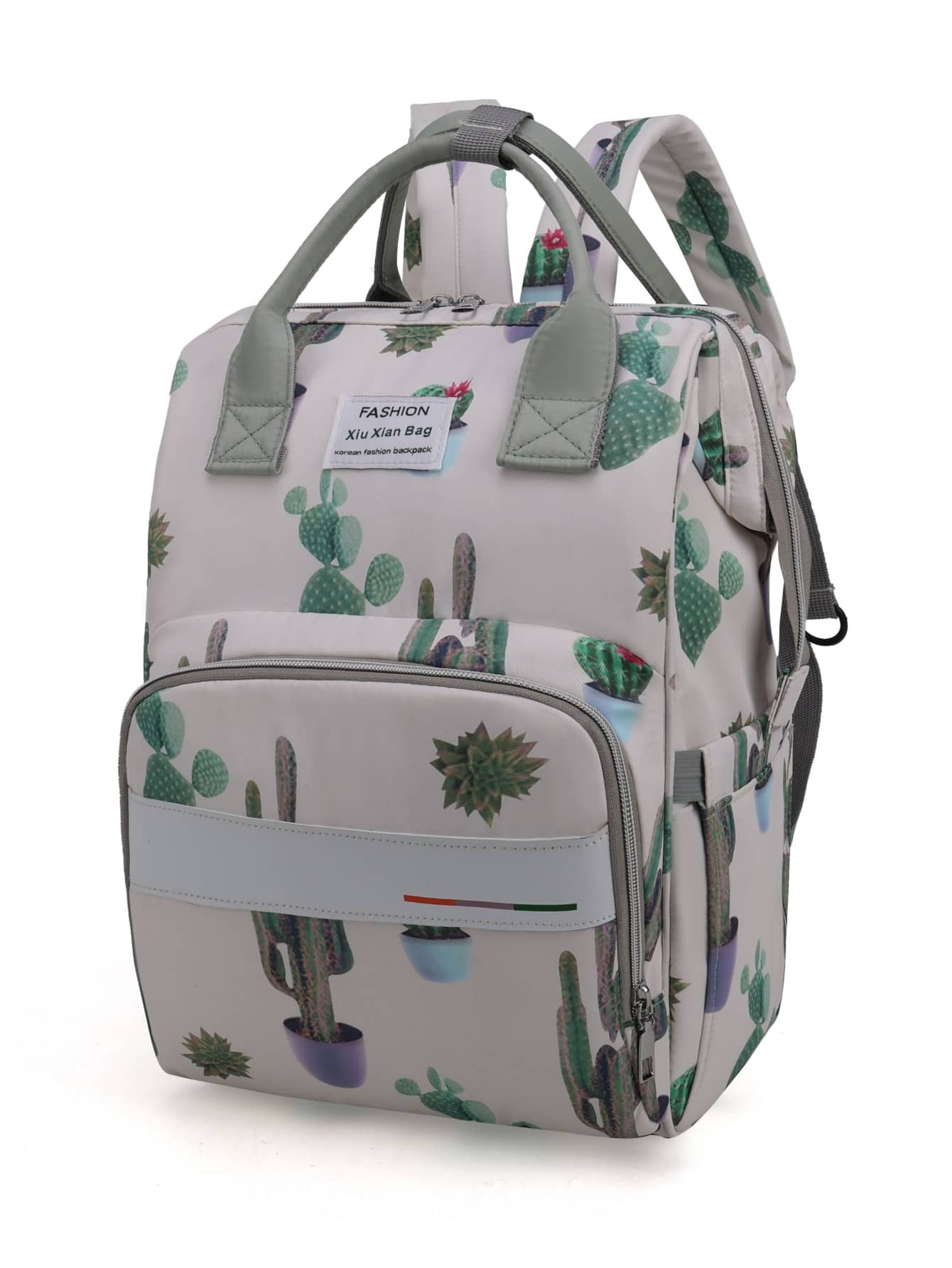 Cactus Pattern Large Capacity Diaper Bag | SHEIN