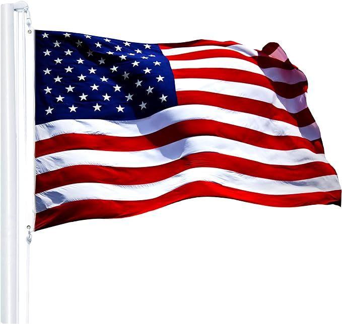 G128 - American Flag | 6x10 feet | Heavy Duty Spun Polyester 220GSM - Embroidered Stars, Sewn Str... | Amazon (US)