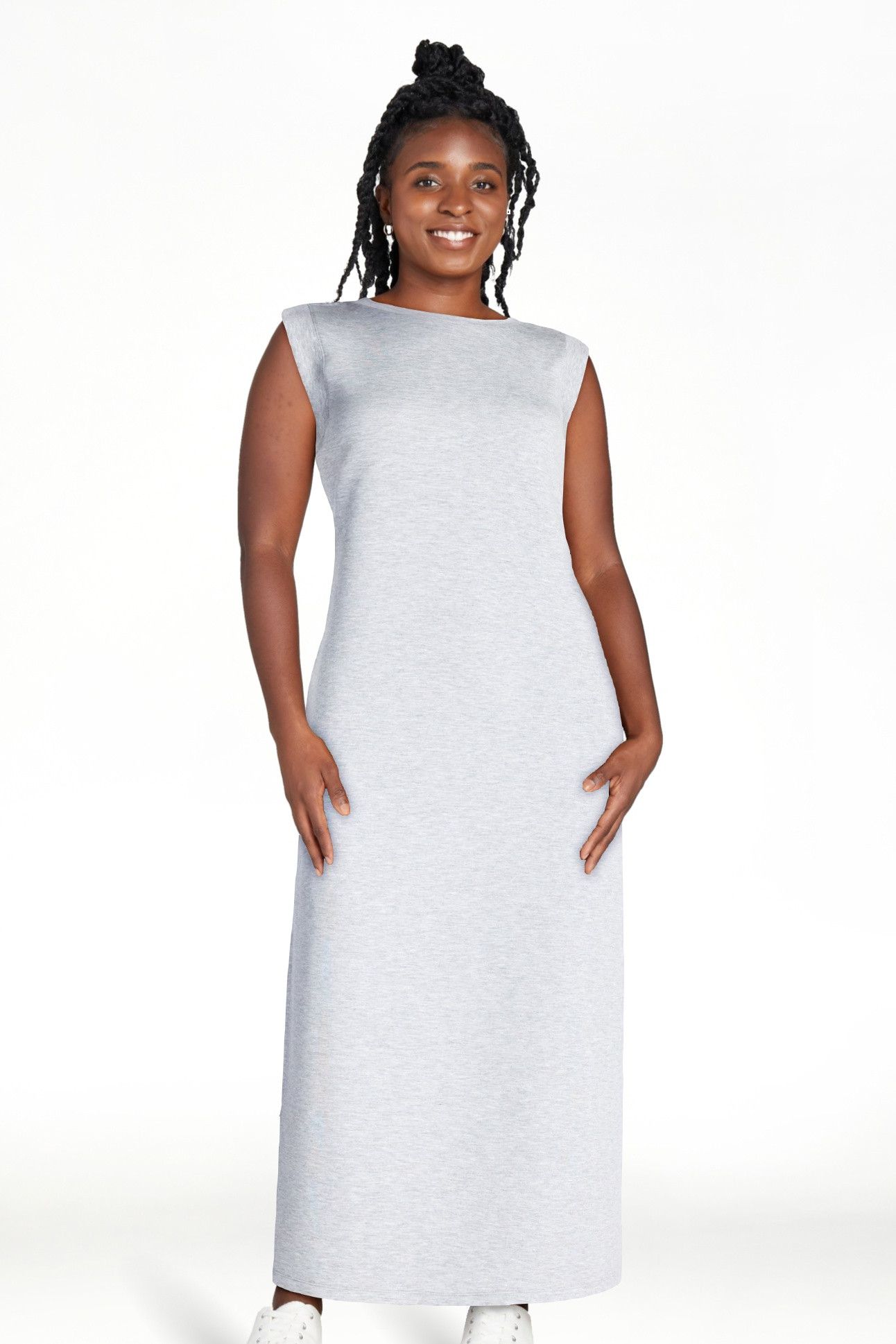 Hero image 5 of Scoop Women's and Women's Plus Scubaknit Sleeveless Maxi Dress, Sizes XS-4X, 5 of... | Walmart (US)