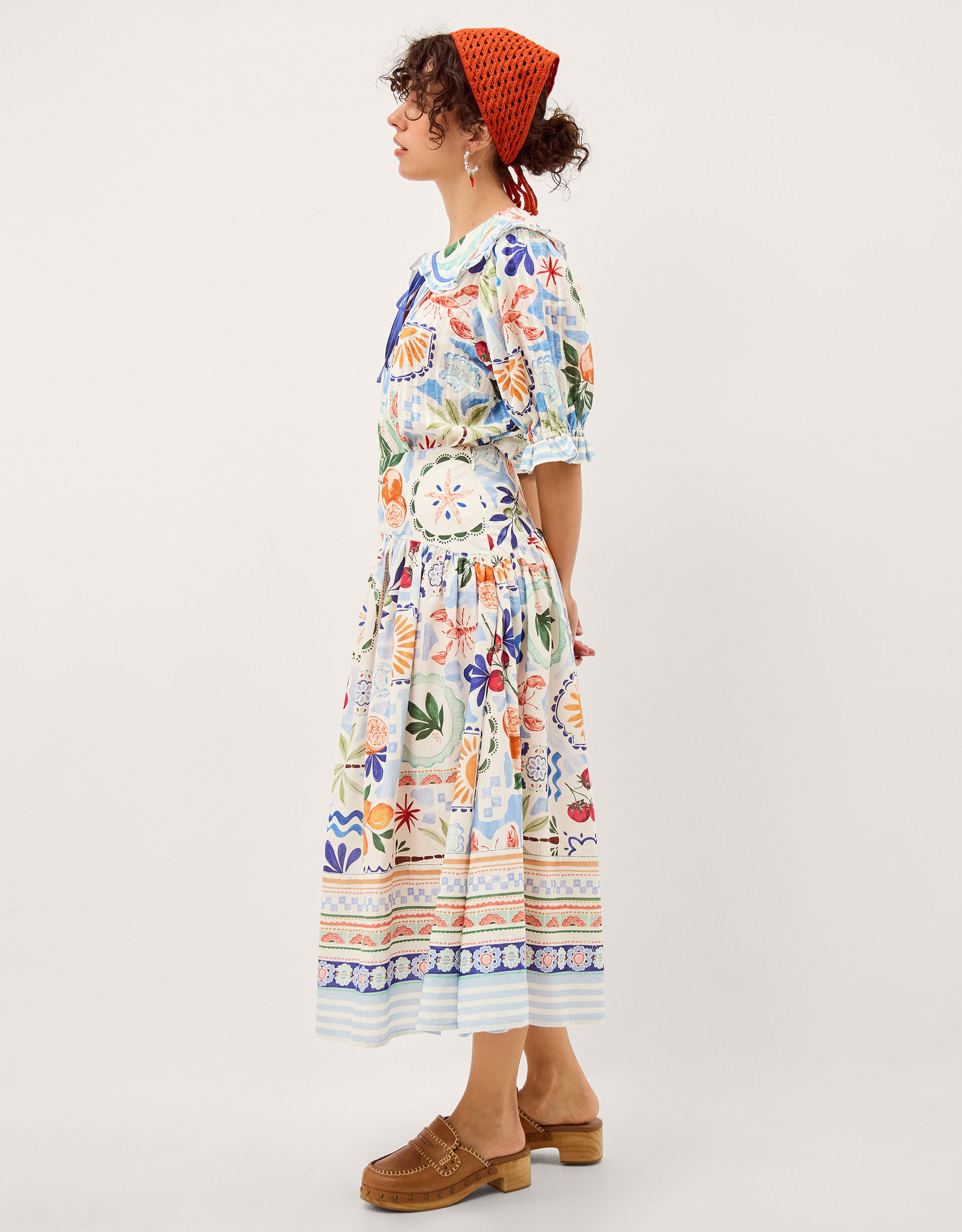 Monsoon x Charlie Taylor Printed Blouse White | Monsoon (UK)