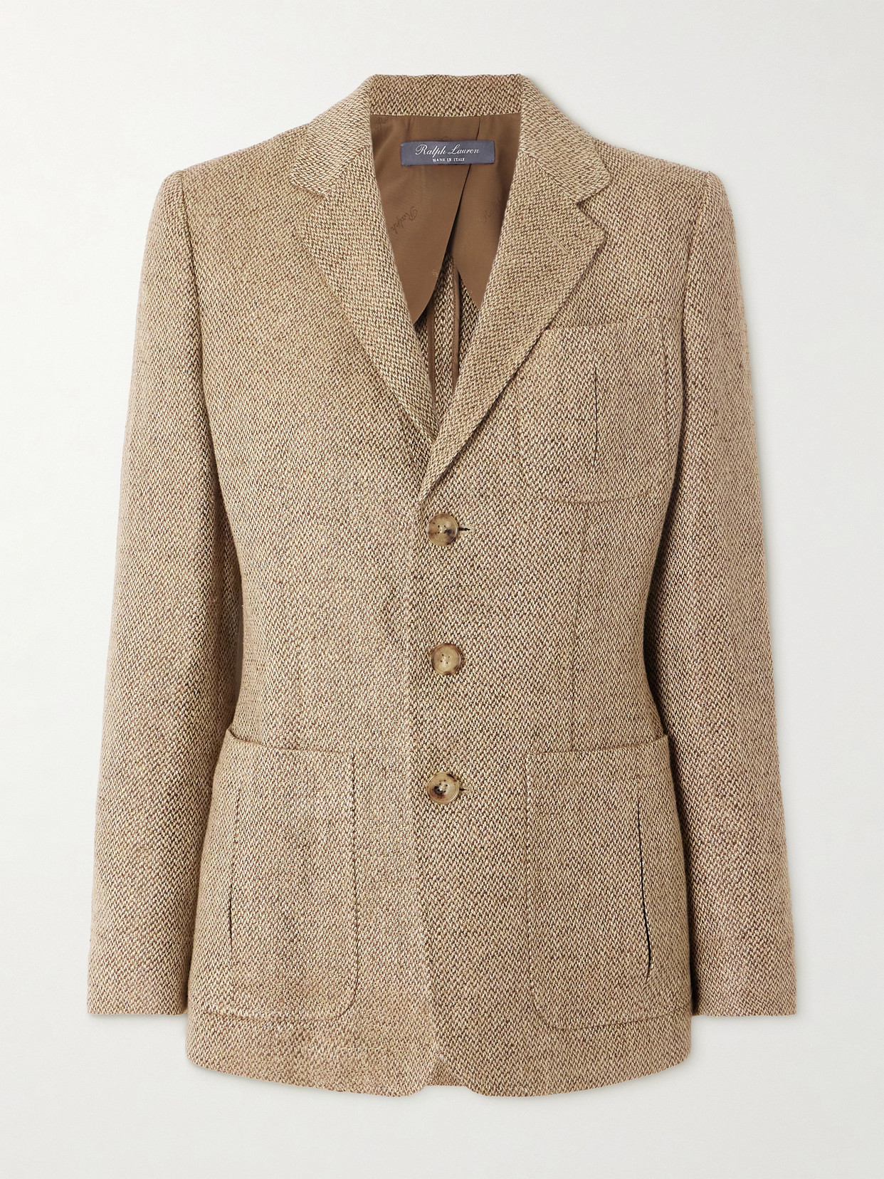 Ralph Lauren Collection - Ronan Linen-tweed Blazer - Brown | NET-A-PORTER (US)