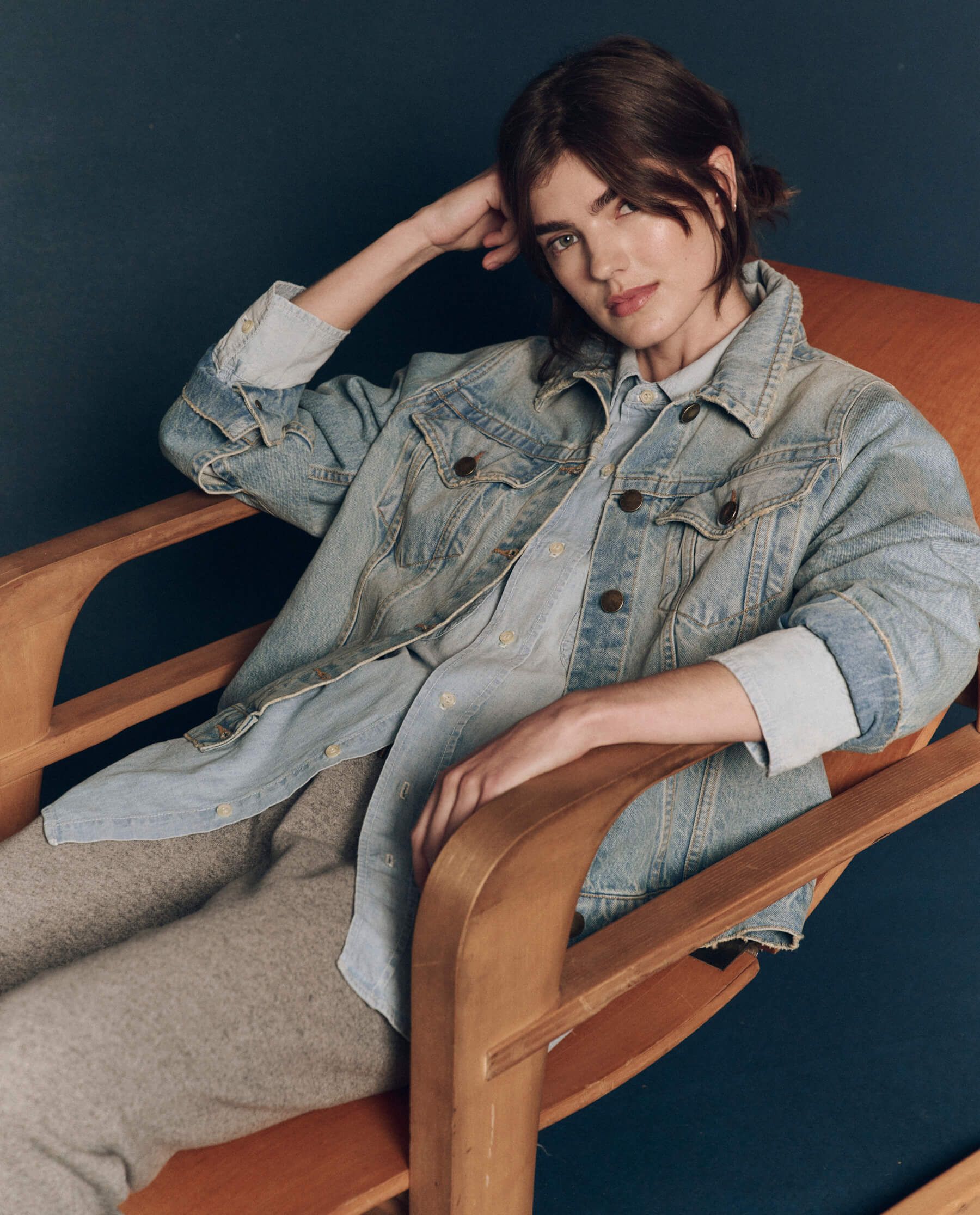 The Slouchy Jean Jacket. | THE GREAT.