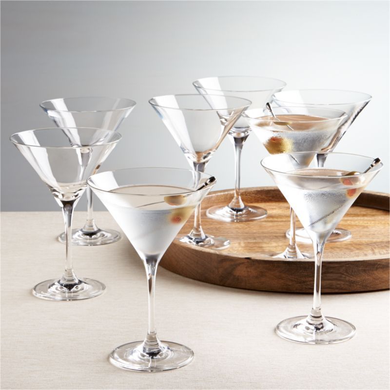 Viv Martini Glass Set of 8 + Reviews | Crate and Barrel | Crate & Barrel