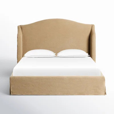 Mulberry Upholstered Low Profile Wingback Bed | Wayfair North America