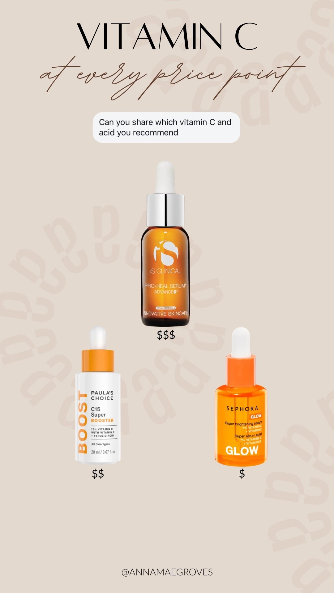 Some of my favorite vitamin c serums at every price point! 

#LTKOver40 #LTKTravel #LTKselfcare