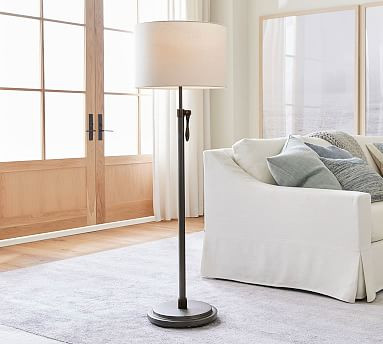 Sutter Adjustable Metal Floor Lamp | Pottery Barn (US)