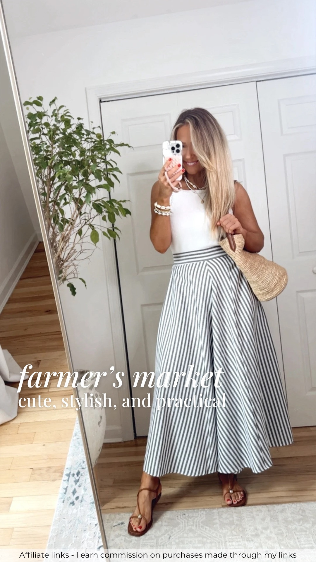 Affiliate links - I earn commission on purchases made through my links | farmer’s market outfit