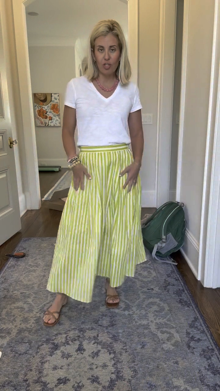 This color!! Y’all the skirt is good…it’s real good! It comes in 2 other colors as well. I paired it with one of my hero tees and favorite sandals. I’m in xs tee & skirt & 8 sandal. 
*Use code CMLP15 for 15% off my hero tee
* use Catherine20 at A+B


#LTKdayinmylife #LTKspring #LTKspringtrends
