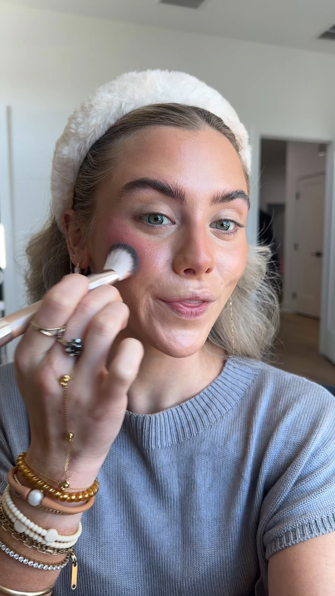 My code is SLOANE. A weightless liquid blush with serious pigment and a soft-stain finish. Cool Blush Serum Cheek Tint delivers buildable payoff—from a natural flush to bold color—with just a drop. Powered by squalane, hyaluronic acid, and hibiscus extract, it blends seamlessly into skin for a “just-pinched” look that stays put. The cooling metal tip delivers a unique swipe of color that looks more like skin and less like effort.

Shade Descriptions:
 
Cool Girl - Midtone Rose
Summer Girl - Bright Coral
Moody Girl - Bronzed Terracotta
Lover Girl - Warm Berry @dibsbeauty     @ulta

#LTKgrwm #LTKselfcare #LTKBeauty