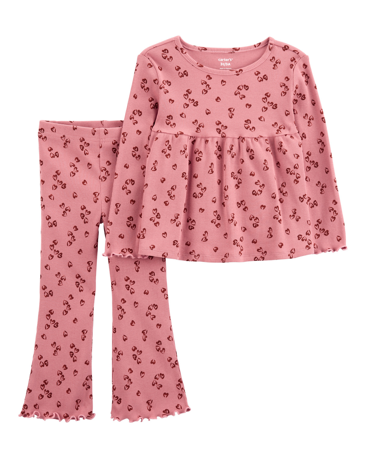 Toddler 2-Piece Floral Top & Flare Legging Set | Carter's Inc
