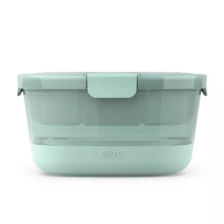 Ello Plastic Salad Bento Set Mauve